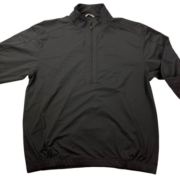 Nike Golf‎ Mens Medium M Dri-Fit Black 1/4 Zip Pullover Long Sleeve Jacket - Picture 15 of 16